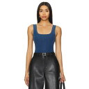 コマンド Commando 【 Do It All Denim Squareneck Bodysuit Women 】 デニム ボディースーツ レディースファッション トップス その他 レディース