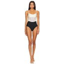 Patbo 【 Colorblock One Piece Women 】 レディースファッション 水着 レディース