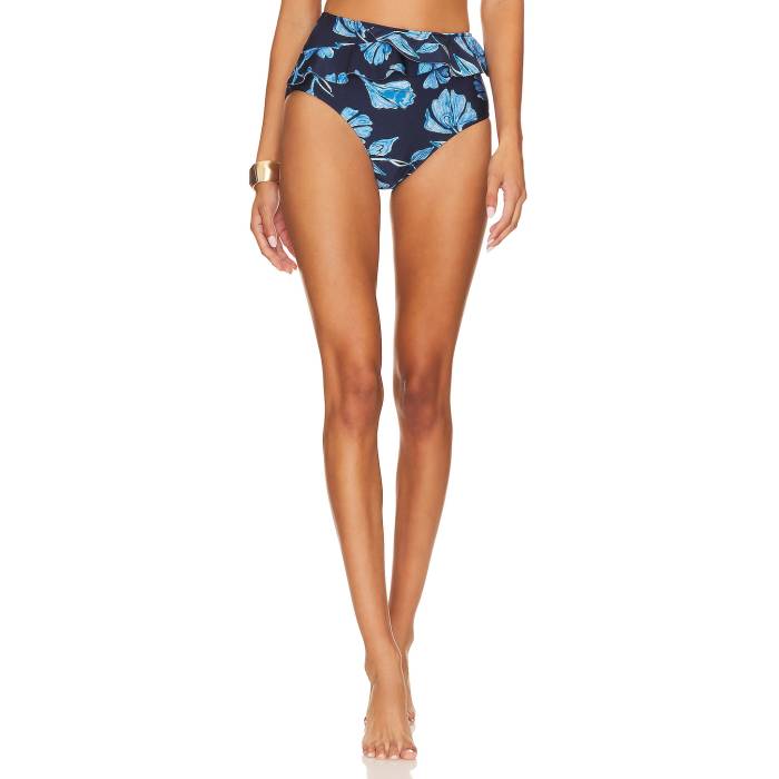 Patbo 【 Nightflower High Waist Bikini Bottom Women 】 ハイ ズボン ボトムス レディースファッション 水着 レディース