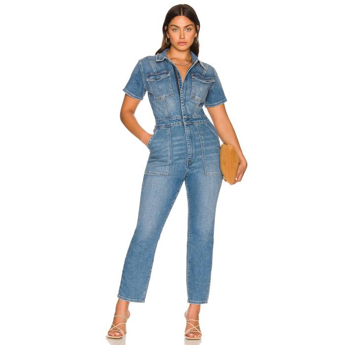 グッドアメリカン Good American 【 Fit For Success Jumpsuit Women 】 ジャンプスーツ レディースファッション オールインワン サロペット レディース