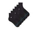 スタンス Stance 【 Icon Quarter 3 Pack Socks Men 】 アイコン ソックス・靴下 インナー 下着 ナイトウェア メンズ 靴下 レッグウェア 靴下 メンズ