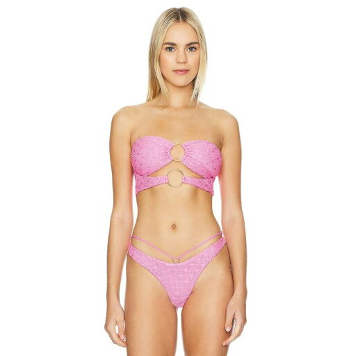 ルリファマ Luli Fama 【 Brilla Double Loop Bandeau Crop Top Women 】 Crop クロップ レディースファッション 水着 レディース ルリファマ Luli Fama 【 Brilla Double Loop Bandeau Crop Top Women 】 Crop クロップ レディースファッション 水着 レディース
