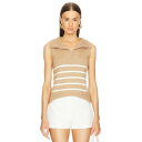 Matthew Bruch 【 Striped Sailor Knit Vest Women 】 ニット ベスト レディースファッション トップス ニット セー...