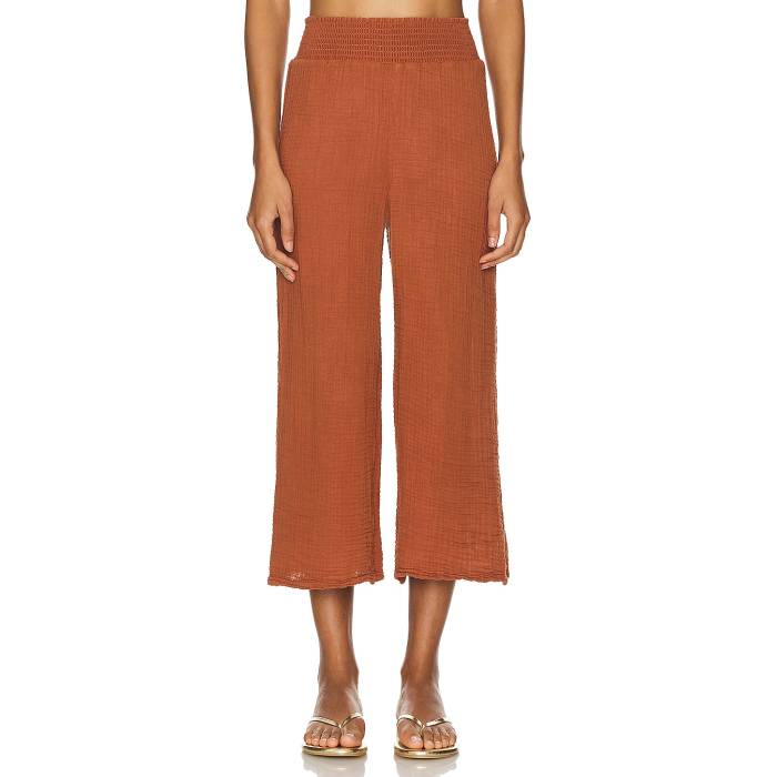 ޥ륹 Michael Stars  Medina Smocked Waist Cropped Pant Women  ѥ ǥեå ܥȥॹ ѥ ǥ