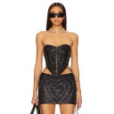 Amor Mia 【 Quilted Heart Corset Women 】 レディースファッション トップス その他 レディース
