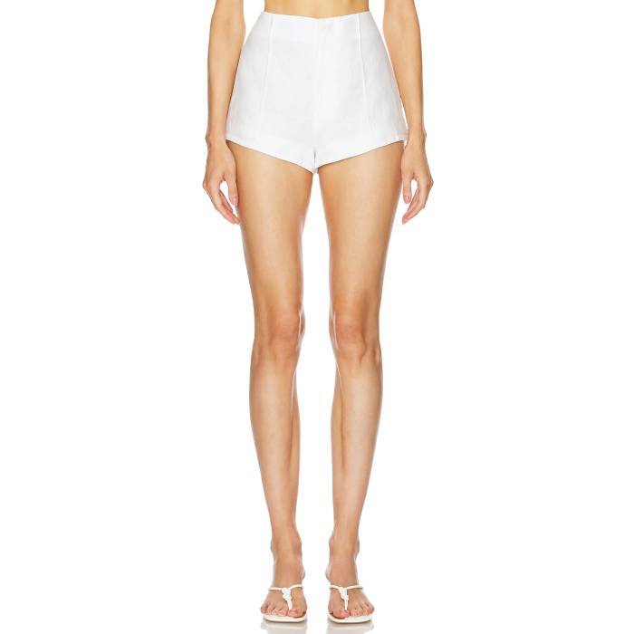 Helsa 【 Washed Linen Micro Short Women 】 Micro ミクロ レディースファッション ボトムス パンツ レディース