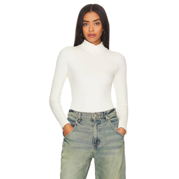 フリーピープル Free People 【 X Intimately Fp Xyz Recycled Turtleneck Bodysuit In Ivory Women 】 ボディースーツ アイボリー レディースファッション トップス その他 レディース