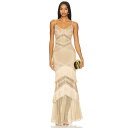 Patbo 【 Sleeveless Fringe Maxi Dress Women 】 Sleeveless ノンスリーブ ドレス レディースファッション ド...