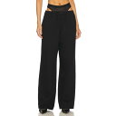 アレキサンダーワン Alexander Wang 【 Denim Track Pant Black Mesh Undie Women 】 デニム トラック パンツ 黒色 ブラック レディースファッション ボトムス パンツ レディース(4)