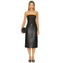 St. Agni 【 Leather Midi Dress Women 】 レザー ドレス レディースファッション ドレス レディース(4)