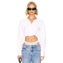 アレキサンダーワン Alexander Wang 【 Double Layered Crop Shirt Women 】 Crop クロップ レディースファッション トップス その他 レディース