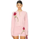 Kitri 【 Ginnie Rose Embroidered Cardigan Women 】 Rose ローズ カーディガン レディースファッション トップ...
