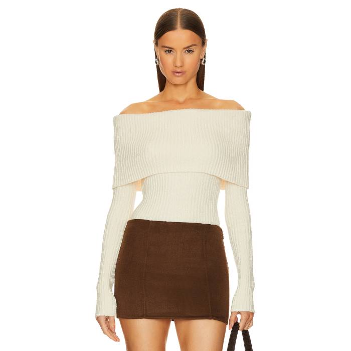 ブランド名L'academie性別Women(レディース)商品名Namir Off Shoulder Sweaterカラー・Cream