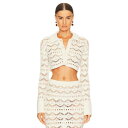 L'academie 【 Talmai Pointelle Cropped Cardigan Women 】 カーディガン レディースファッション トップス カ...