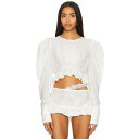 Yuhan Wang 【 Rose Embroidered Blouse Women 】 Rose ローズ レディースファッション トップス その他 レディース