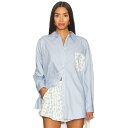 For Love & Lemons 【 Tamren Button-Up Shirt Women 】 レディースファッション トップス その他 レディース