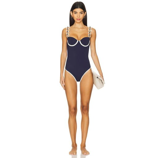 Saudade 【 X Revolve Pearl One Piece Women 】 パール レディースファッション 水着 レディース Saudade 【 X Revolve Pearl One Piece Women 】 パール レディースファッション 水着 レディース