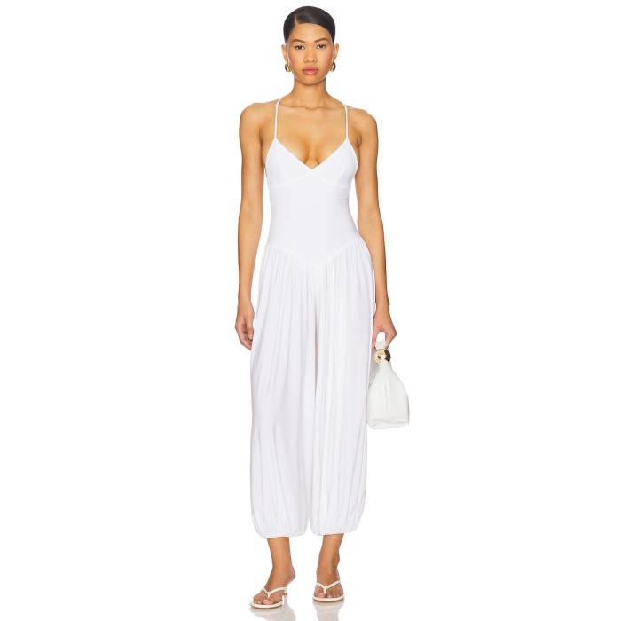 Norma Kamali 【 Kenny Jumpsuit Women Snow White 】 ジャンプスーツ レディース 白色 ホワイト