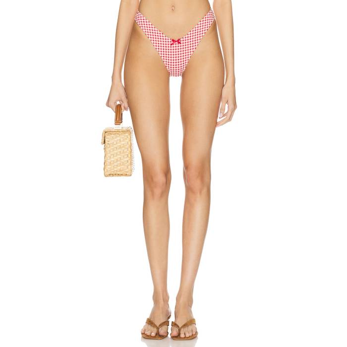 Lpa 【 Antonia Bottom Women Red Gingham 】 ズボン ボトムス レディースファッション 水着 レディース Red 赤・レッド