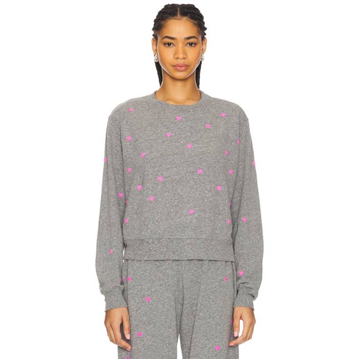 Michael Lauren 【 Exon Crew Neck Women Heather Grey 】 クルー レディースファッション トップス スウェット トレーナー レディース heather ヘザー 灰色 グレー