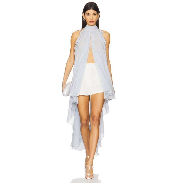 La Fuori 【 Gathered Halter Top Women Azure Blue 】 レディースファッション トップス その他 レデ..