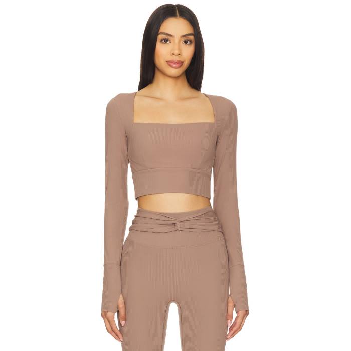 Nylora 【 Hugo Top Women Mocha 】 スポーツ アウトドア フィットネス トレーニング ウェア レディー..