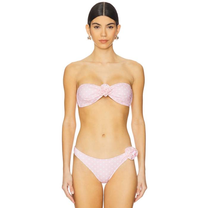Bananhot 【 Nami Bikini Top Women Peach Polka 】 ナミ レディースファッション 水着 レディース