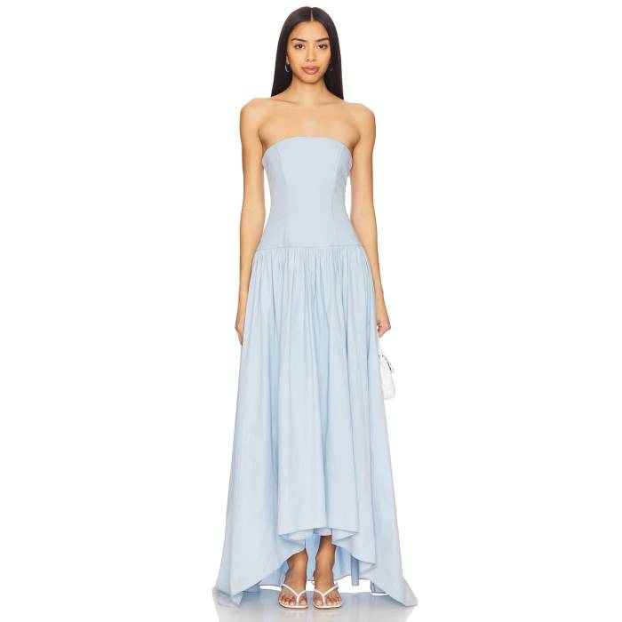 Azeeza 【 Nayara Midi Dress Women Powder Blue 】 ドレス レディースファッション ドレス レディース..