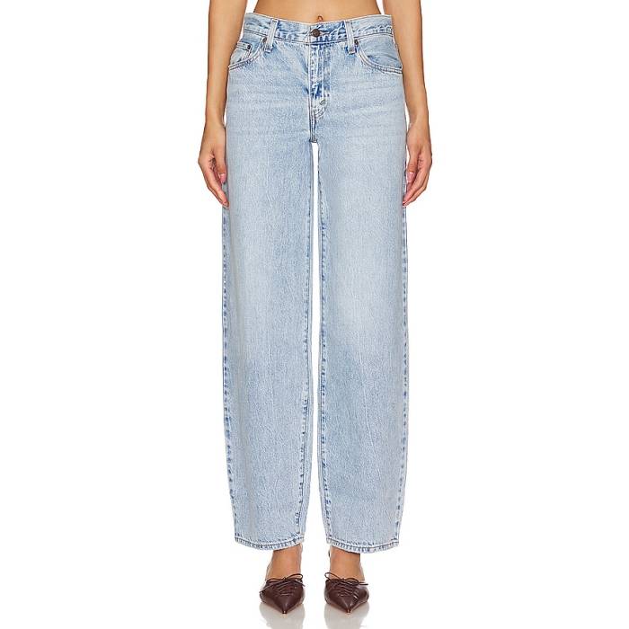 リーバイス Levi's 【 Baggy Dad Straight Jeans Women Fan Flare 】 ジーンズ レディース