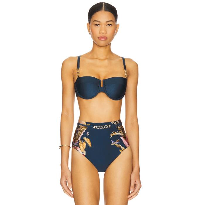 ジマーマン Zimmermann 【 Ascension Balconette Top Women Dark Blue 】 レディースファッション 水着 レディース 青色 ブルー