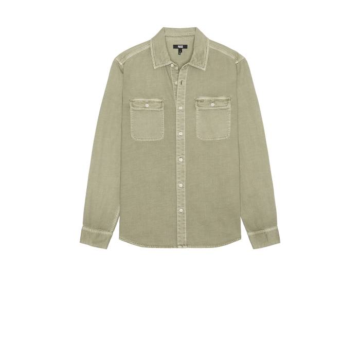 ペイジ Paige 【 Martin Shirt Men Vintage Dried Lemongrass 】 メンズ vintage ビンテージ・ヴィンテージ