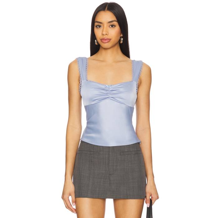 Nia 【 Yolanda Top Women Peri 】 レディースファッション トップス ベアトップ チューブトップ レディース