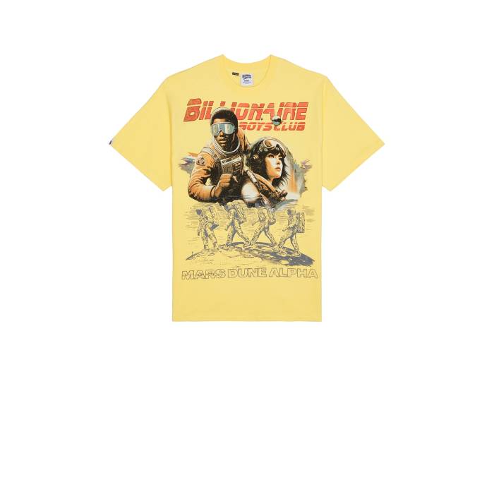 ビリオネアボーイズクラブ Billionaire Boys Club 【 Space Runner Oversized Tee Men Yarrow 】 Tシャツ メンズファッション トップス Tシャツ カットソー メンズ