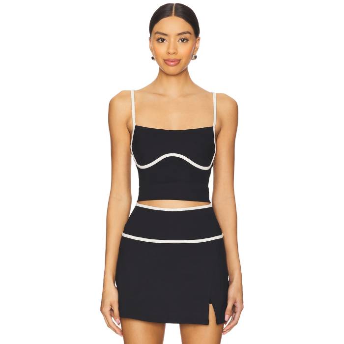 Wellbeing + Beingwell 【 Flowwell Ivy Tank Women Black & White 】 タンクトップ スポーツ アウトドア フィットネス トレーニング ウェア レディースウェア トップス レディース 黒色 ブラック 白色 ホワイ