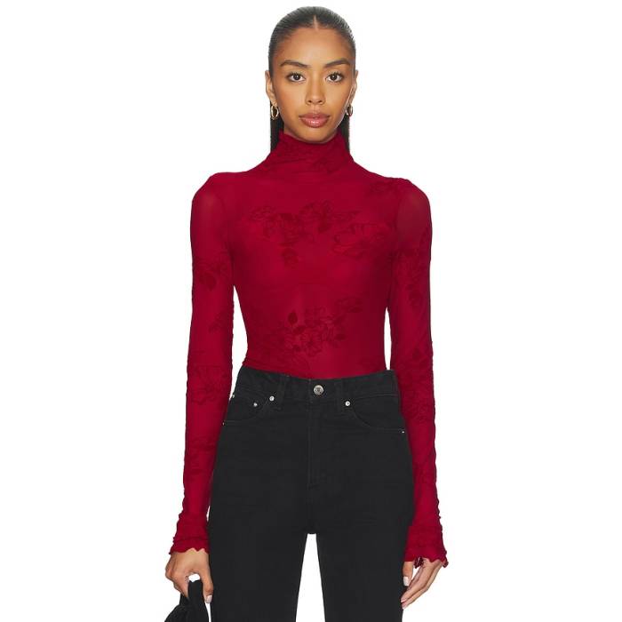 フリーピープル Free People 【 You Decide Long Sleeve Women Deep Cherry 】 Sleeve スリーブ レディース ディープ