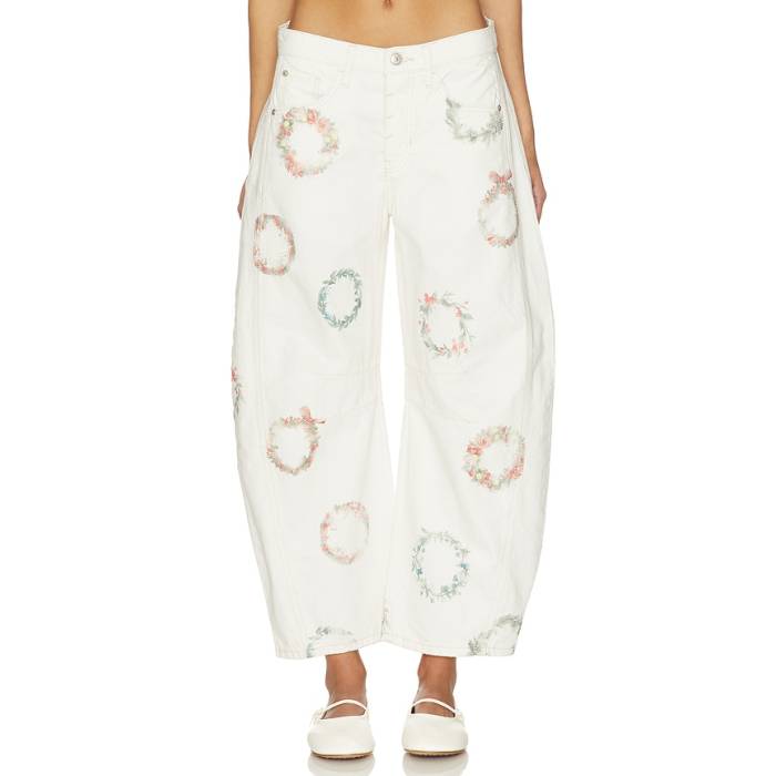 フリーピープル Free People 【 X We The Free Good Luck Printed Barrel In Watercolor Wreath Women Watercolor Wreath 】 フリー レディース