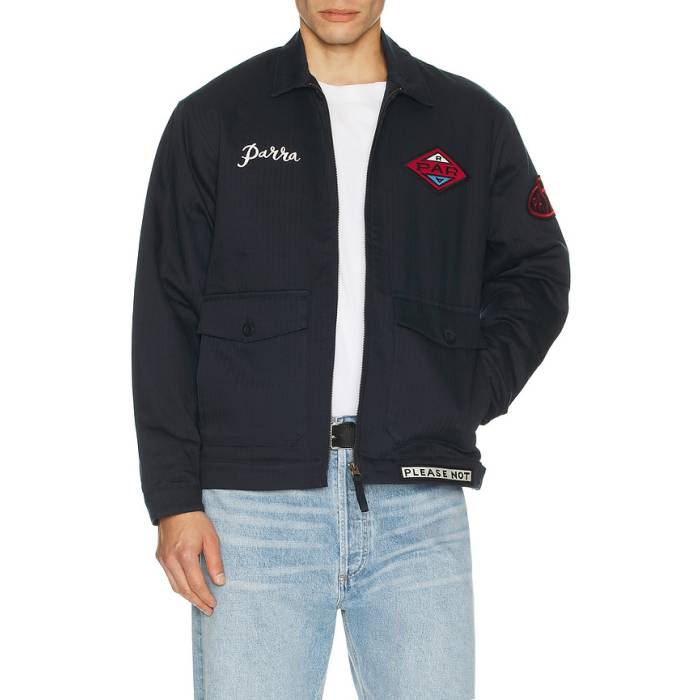 By Parra  Jacket ジャケット メンズ 紺色 ネイビー 青色 ブルー