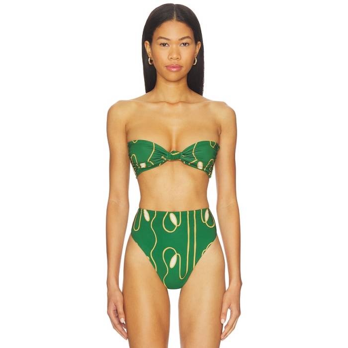 Cala De La Cruz 【 Lara Bikini Top Women Pistilo Sage 】 レディース