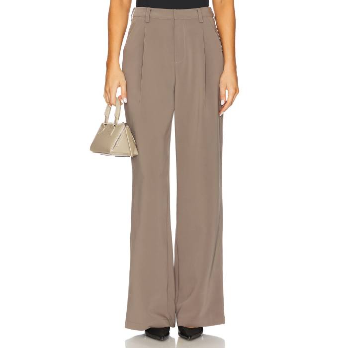 House Of Harlow 1960 【 X Revolve Marichelle Pant Women Dark Mushroom 】 パンツ レディースファッション ボトムス パンツ レディース