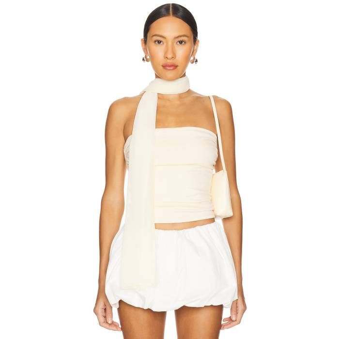 All The Ways 【 Nataline Top Women Cream 】 レディースファッション トップス ベアトップ チューブトップ レディース クリーム
