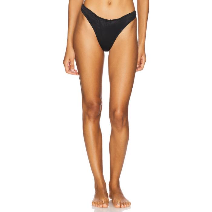 フルールドゥマル Fleur Du Mal 【 Luxe Crotchless Thong Women Black 】 インナー 下着 ナイトウェア..