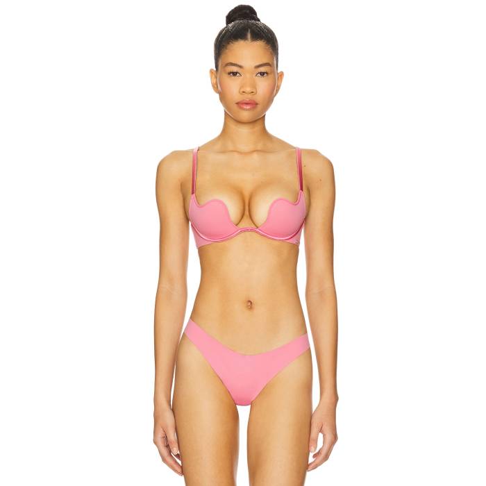 フルールドゥマル Fleur Du Mal 【 Le Stretch U-Plunge Bra Women Pink 】 インナー 下着 ナイトウェア レディース インナー 下着 ランジェリー ブラジャー レディース pink ピンク