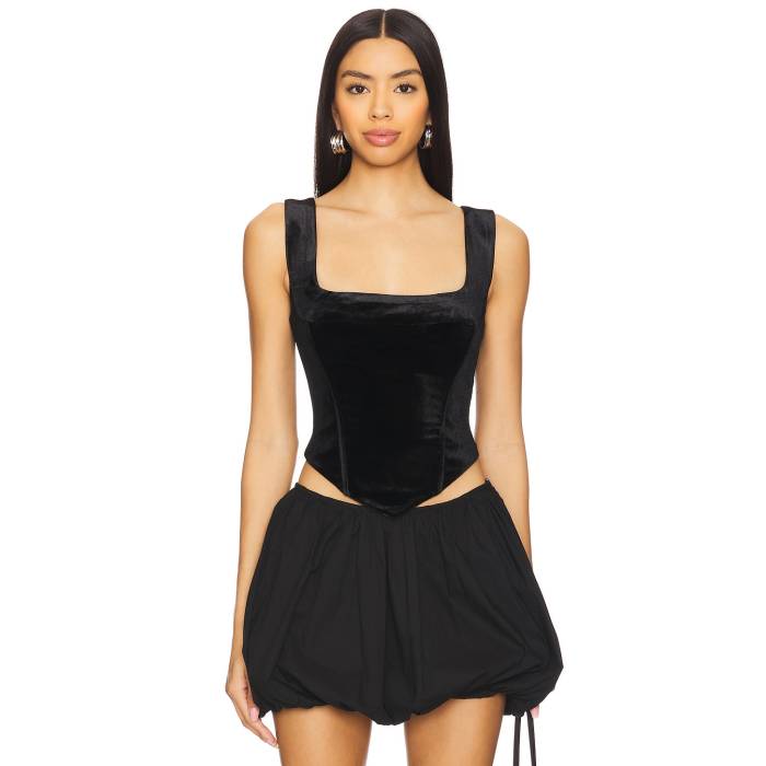 Superdown 【 Akila Bustier Women Black 】 レディースファッション トップス その他 レディース 黒色 ブラック