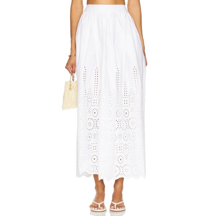 ブランド名Susana Monaco性別Women(レディース)商品名Embroidered Poplin Maxi Skirtカラー・Sugar