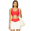 The Upside 【 Pacific Harley Scoop Neck Sports Bra Women Roja 】 パシフィック スポーツ アウトドア...