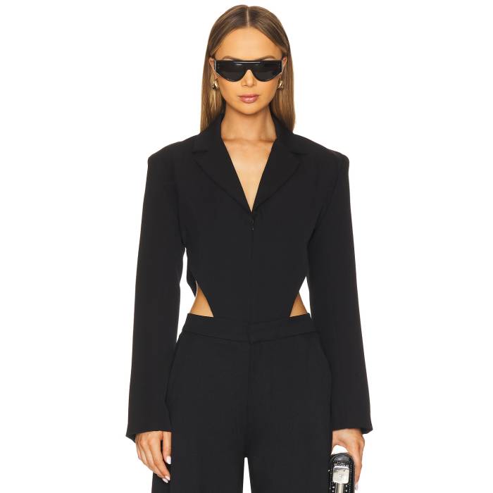 Nonchalant Label 【 Davina Bodysuit Women Black 】 ボディースーツ レディースファッション トップス その他 レディース 黒色 ブラック