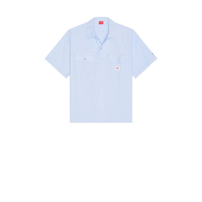 Worship Supplies 【 Service Work Shirt Men Blue 】 メンズファッション トップス カジュアルシャツ メンズ 青色 ブルー