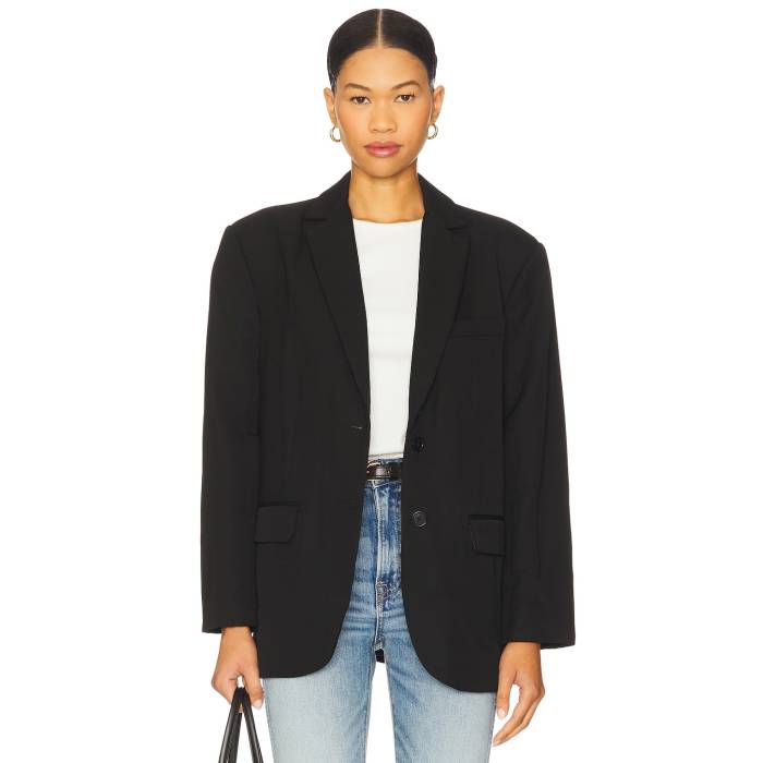 Anine Bing 【 Quinn Blazer Women Black 】 ブレイザー レディースファッション コート ジャケット レディース 黒色 ブラック