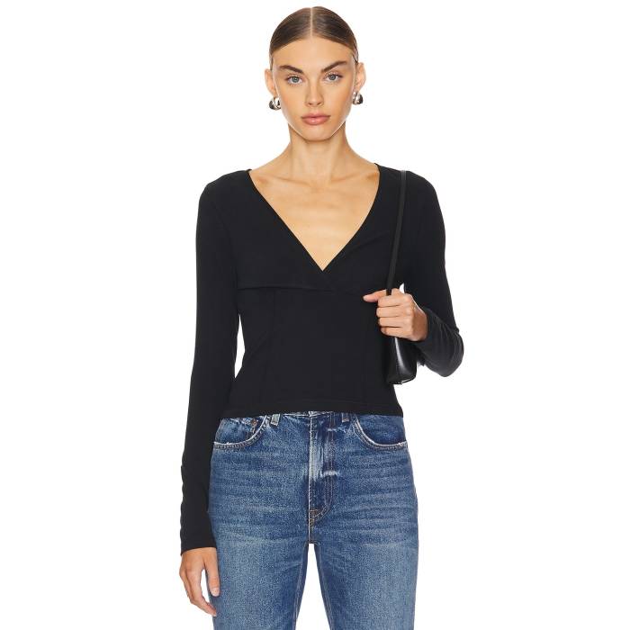 Nation Los Angeles  Sierra Top Women Jet Black  ǥեå ȥåץ ¾ ǥ  ֥å