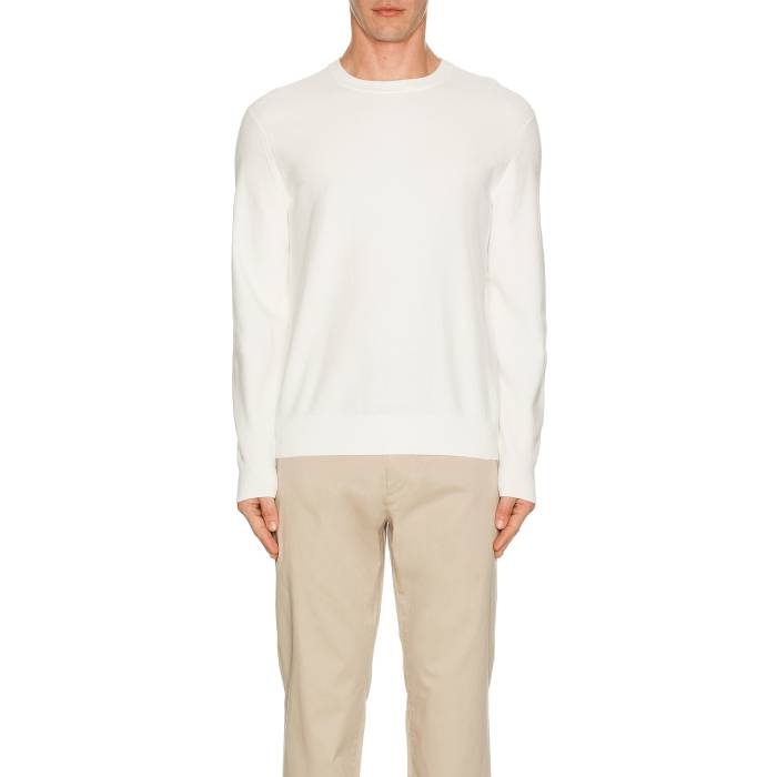 セオリー Theory 【 Riland Crew Neck Sweater Men White 】 クルー トレーナー メンズファッション ト..